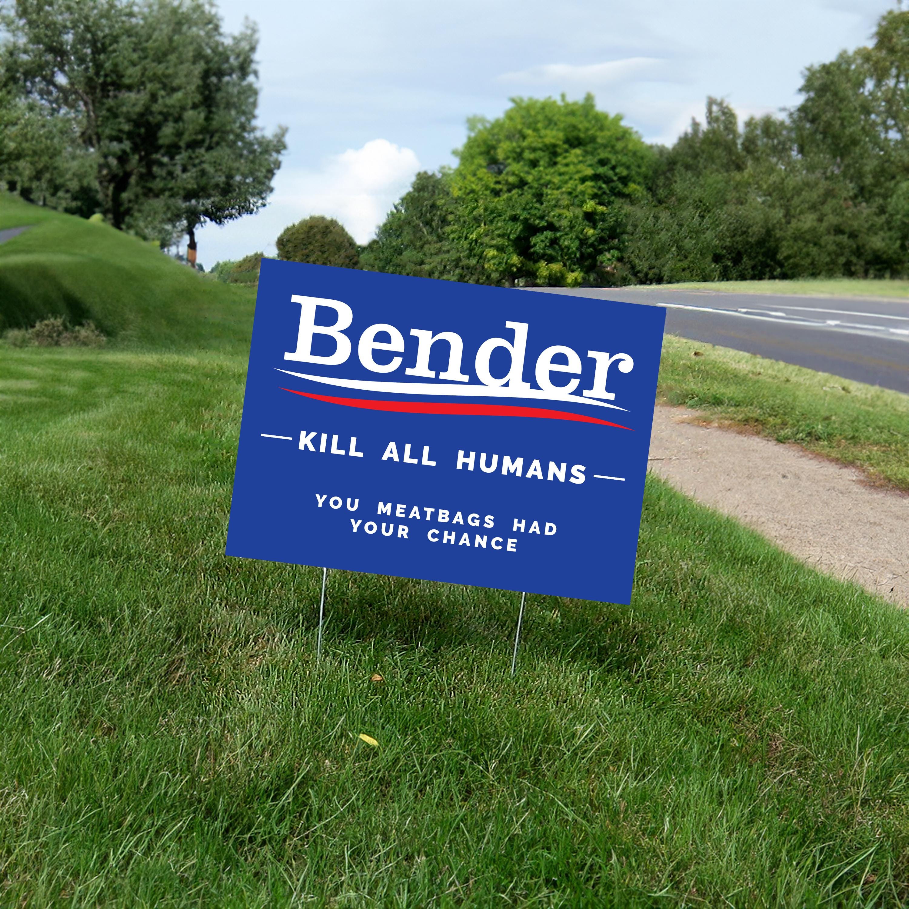 Vote Bender Election Yard Sign - Etsy