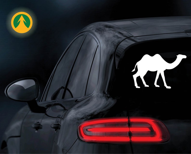 Sticker Silver Camel Camel Desert Animal Sticker Decal Vinyl Sign Cup Mug Nursery Wall ...