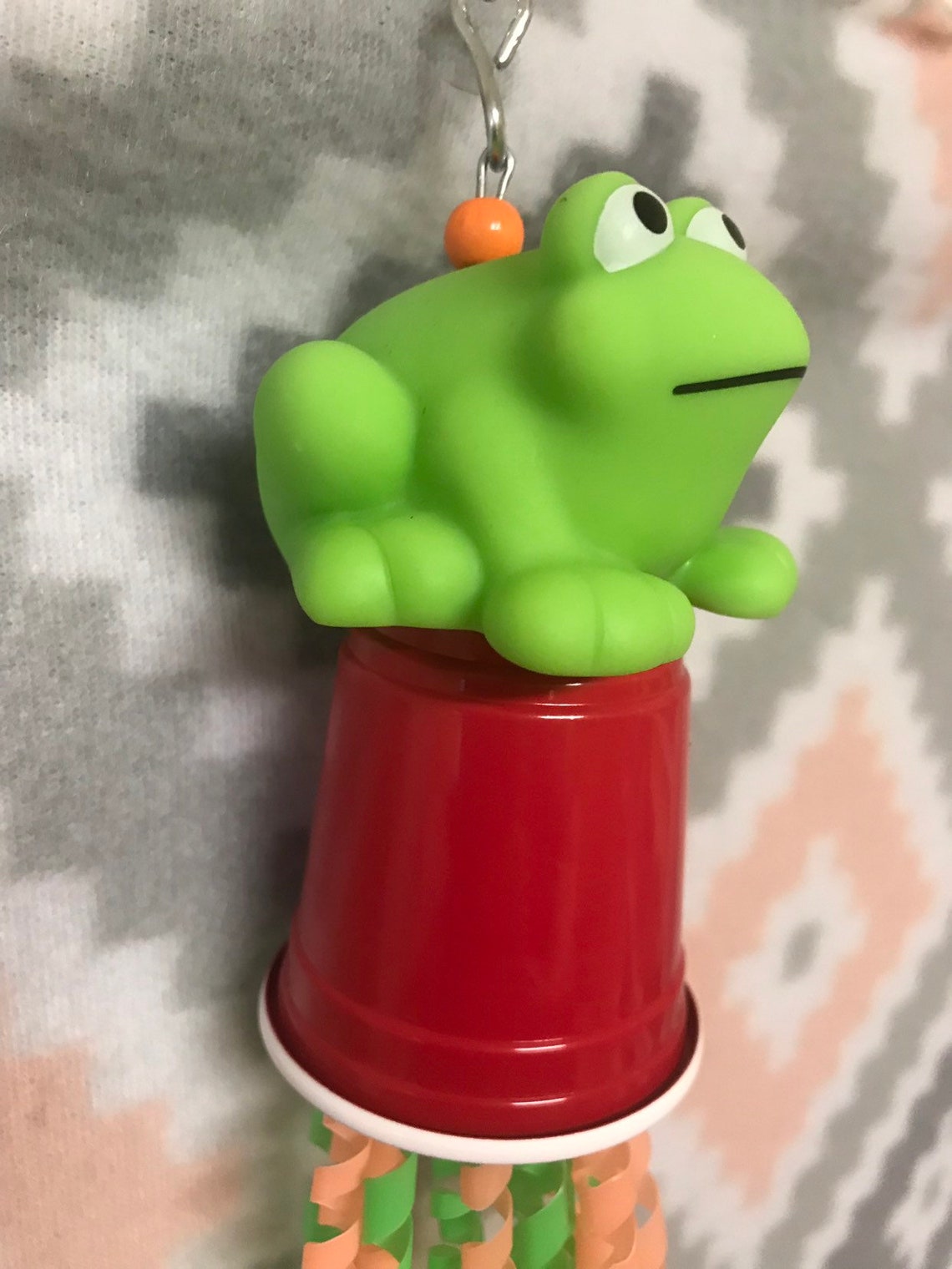 Frog Straw Toy For Small Birds Etsy