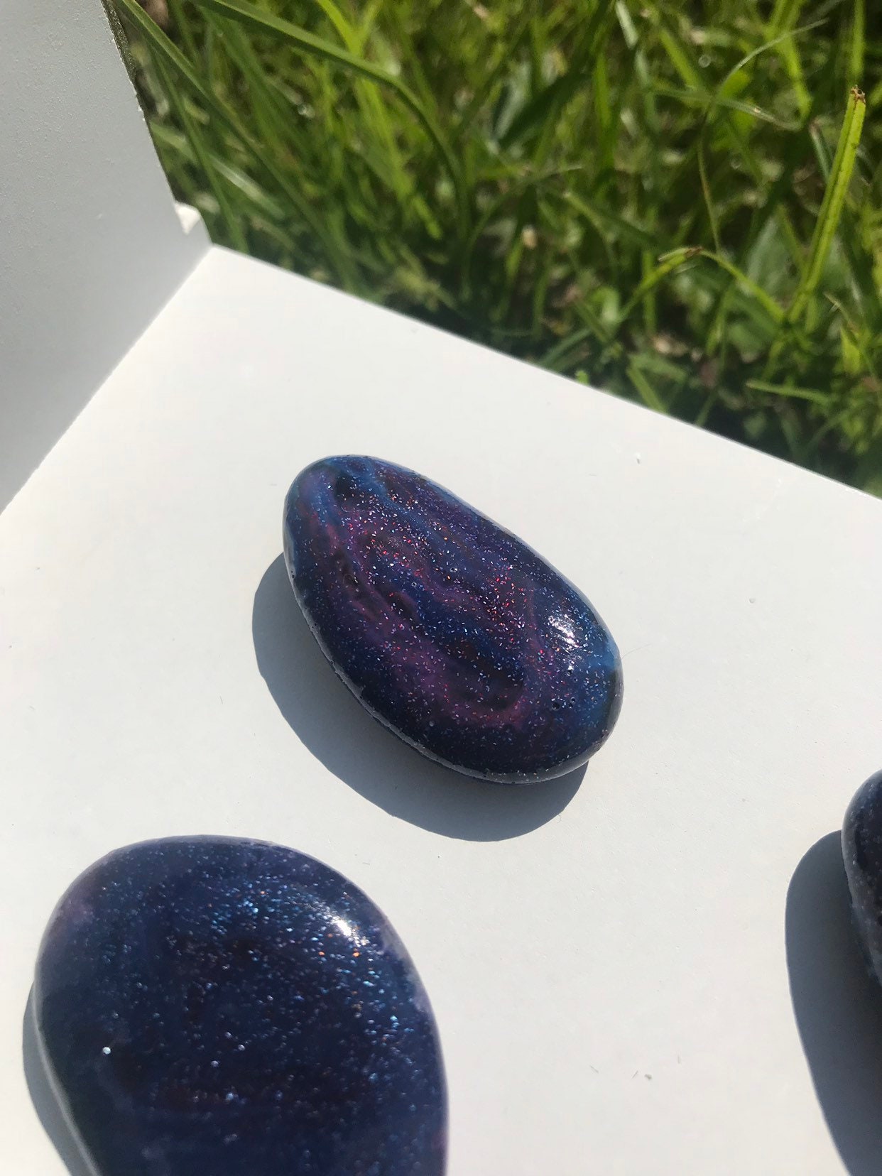 Handmade Wax Designed Multiple Color Galaxy Stones Etsy