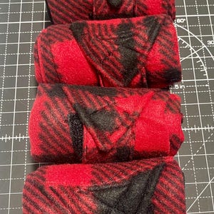 Fleece sheep leg wraps