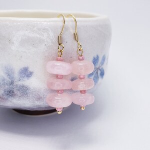 Oorbellen Sakura-glas - Tsjechische glassieraden, sterlingzilver, roestvrij staal, Moederdag, bruiloft, vakantiecadeau