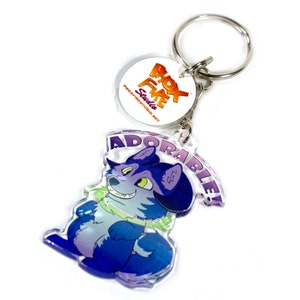 BAD DOG "Adorable" Keychain