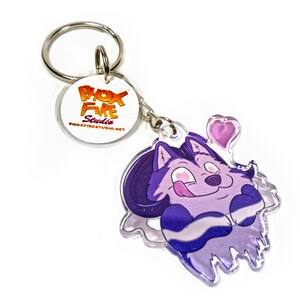 BAD DOG "Mmmm!" Keychain