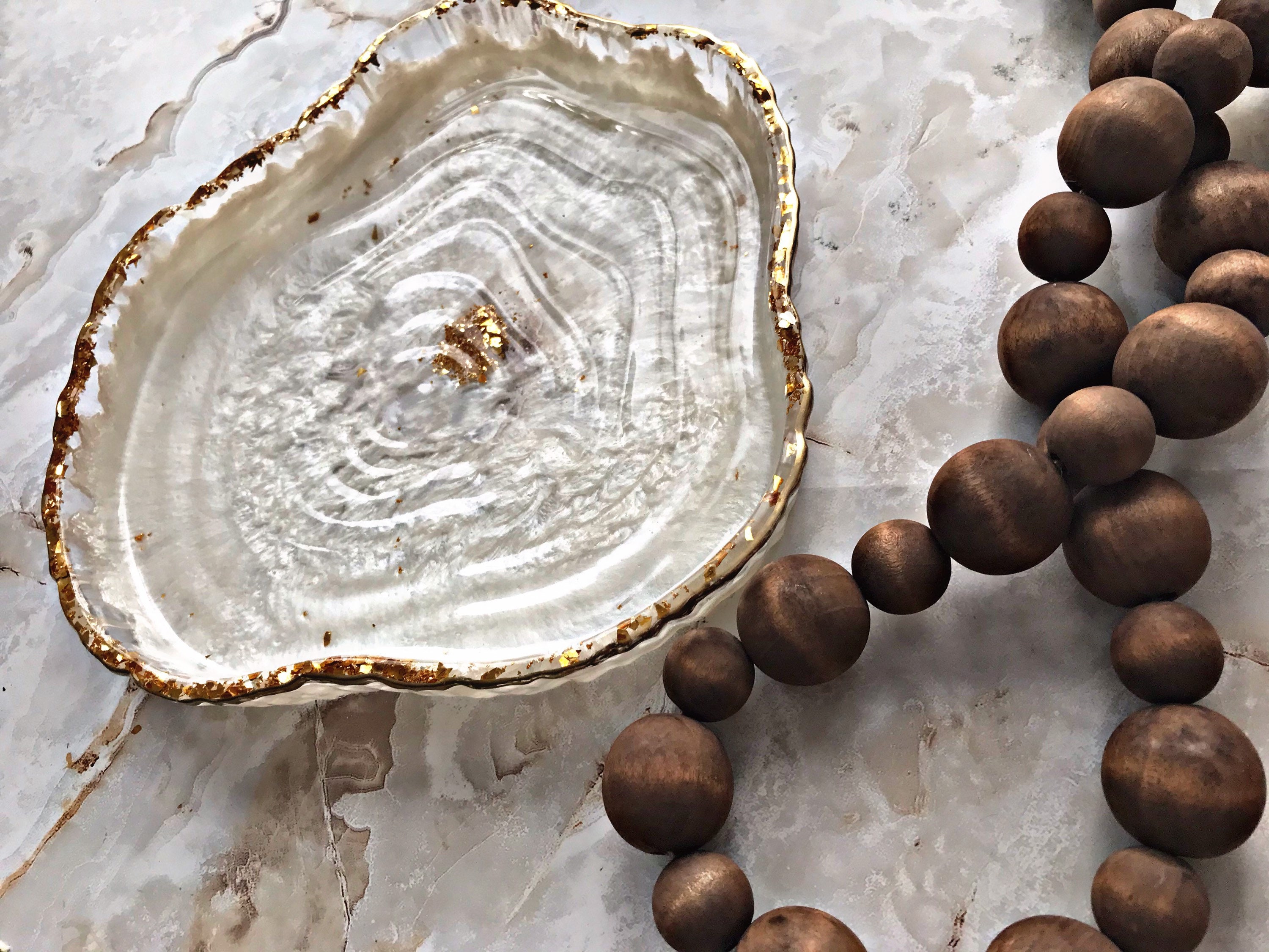 Original Agate Design Tray - Unique Shape Made With Resin Epoxy - Etsy