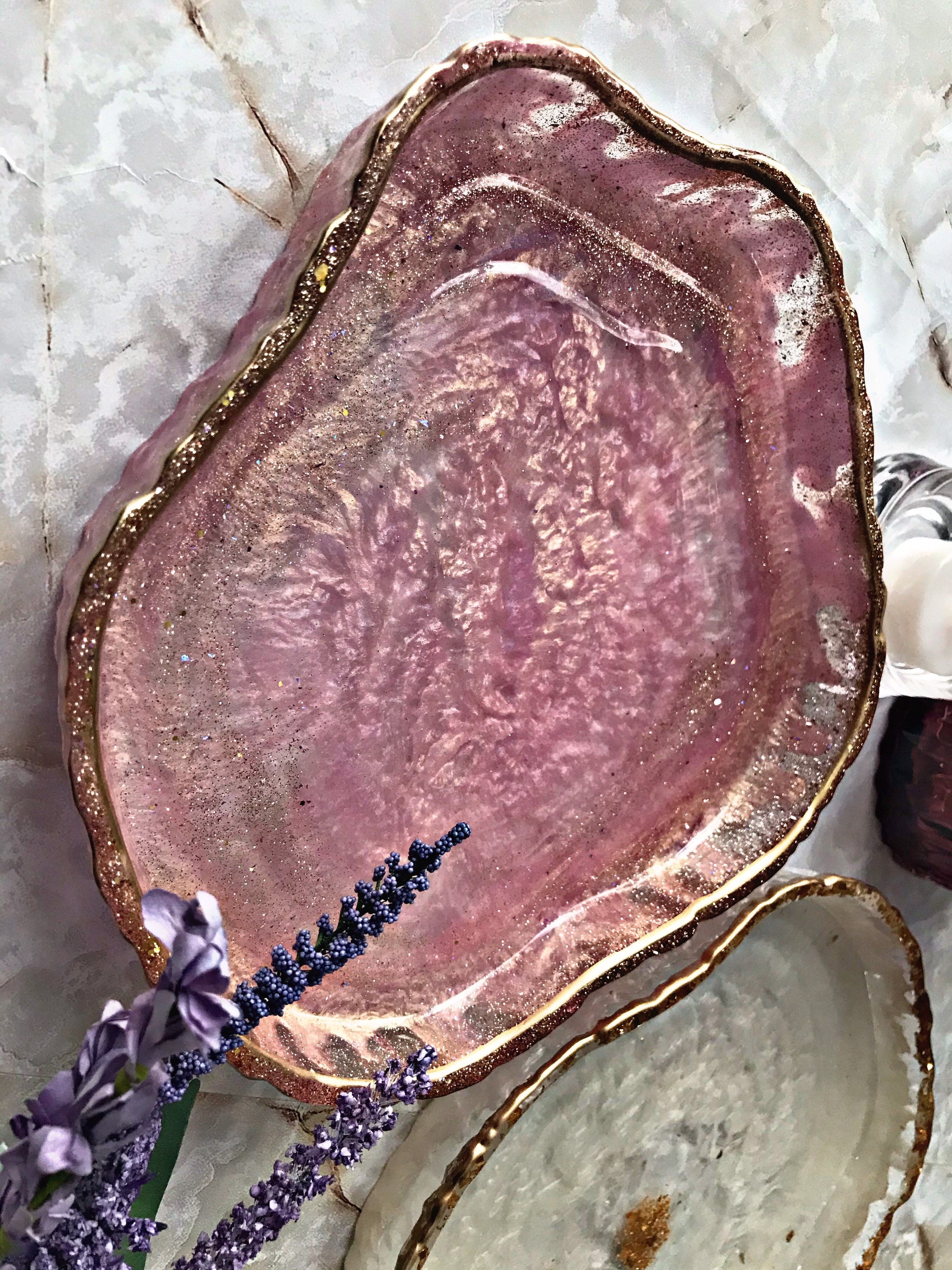 Original Agate Design Tray - Unique Shape Made With Resin Epoxy - Etsy