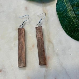 Kingwood Slim Holz Ohrringe
