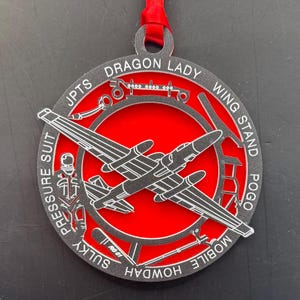 U-2 Ornament Custom Laser Engraved