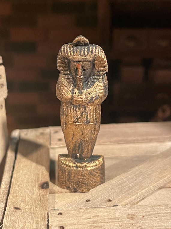 Lost Miniatures - Golden Pharoah - 1/12 Scale - icon, Egyptian, idol - dollhouse / diorama / mini set!