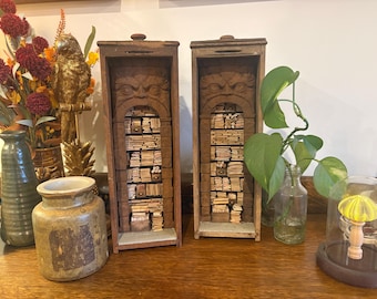 Lost Miniatures - Restricted Library Book Nook - 1/12 Scale - Singer Sewing Drawer - Monster Archway - Bookcase - Diorama, Dollhouse, Mini!
