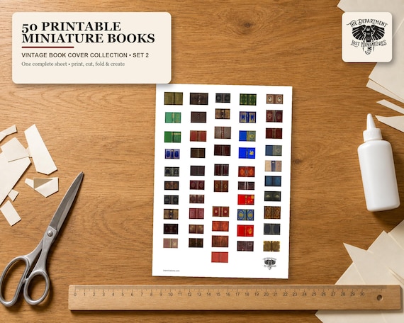 50 DIY Miniature Books - Instant Download (Set 2)