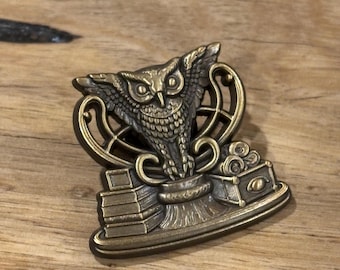 Lost Miniatures - The Golden Owl - 3D Metal Pin - Collectible / Limited / Miniatures!