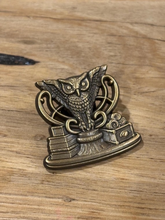 Lost Miniatures - The Golden Owl - 3D Metal Pin - Collectible / Limited / Miniatures!