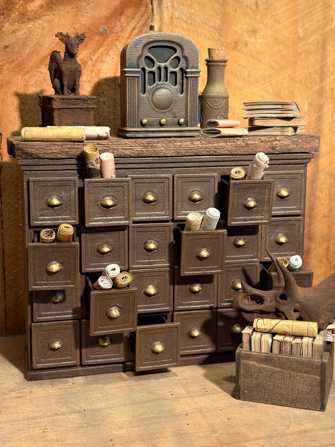 Lost Miniatures - Apothecary Archive Drawers (24) - 1/12 Scale ...