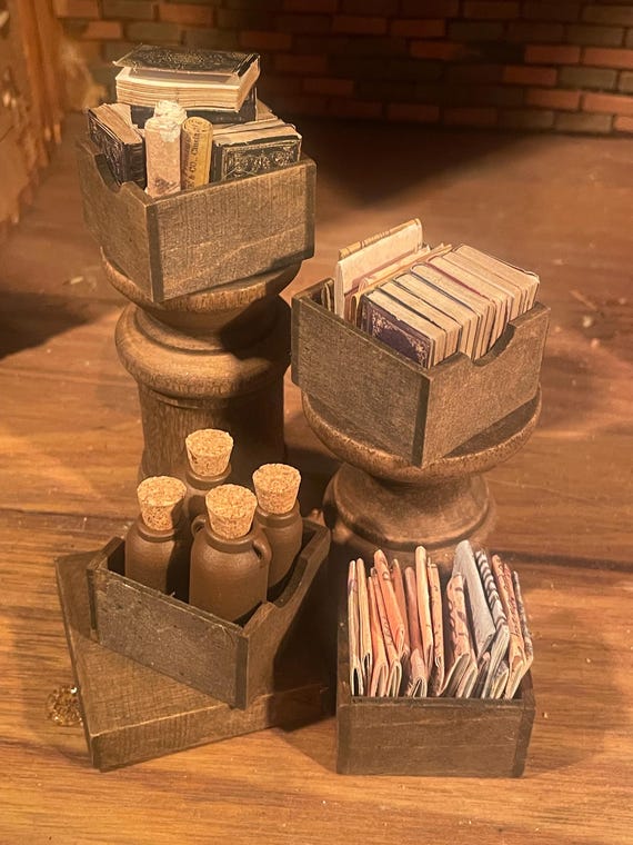Lost Miniatures - The Crate Bundle - 1/12 Scale - 4 Unique Crates - Minis / Dollhouse / Diorama!