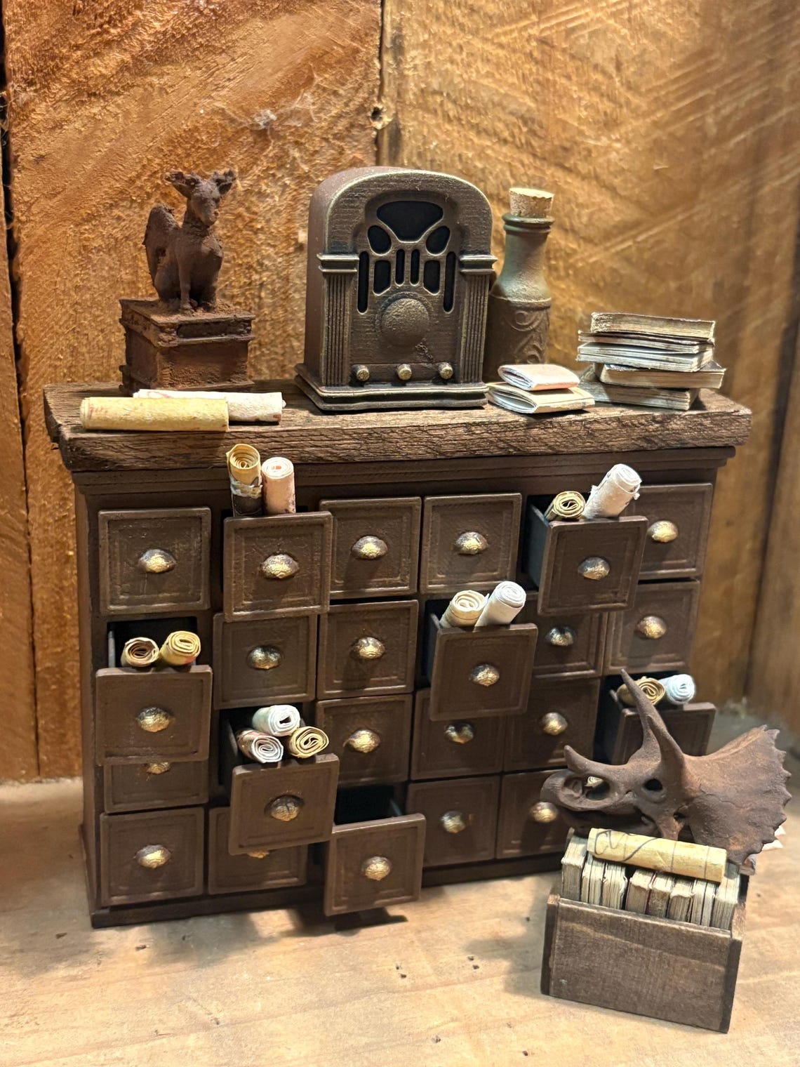 Lost Miniatures - Apothecary Archive Drawers (24) - 1/12 Scale ...