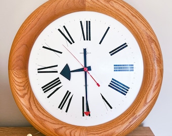 Vintage Midcentury Howard Miller Stationmaster 611 Wall Natural