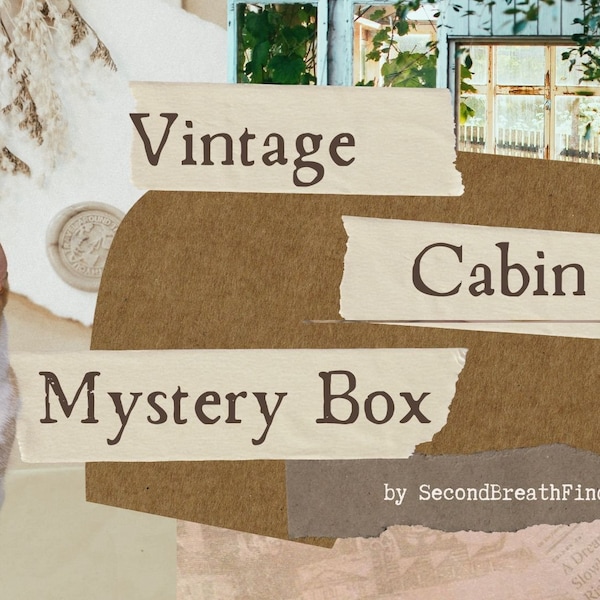 Vintage Cabin Decor Mystery Box