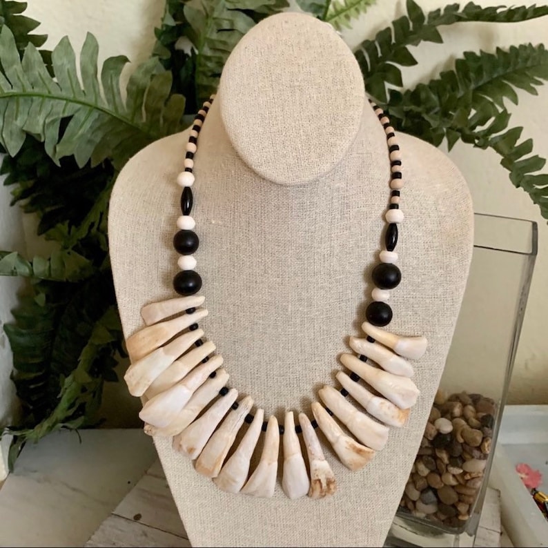 Carved Native Collar Necklace