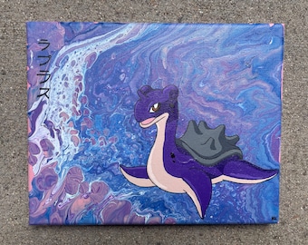 Shiny Lapras Pour Painting