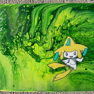 Jirachi Acrylic Pour Painting