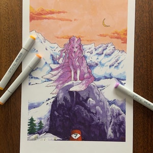 Shiny Alola Ninetails marker drawing
