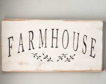 Farmhouse wood sign