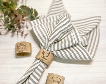 Rae Dunn inspired Farmline Napkin Rings