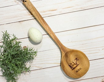 Large hanging spoon inspired by Rae Dunn’s Farmline