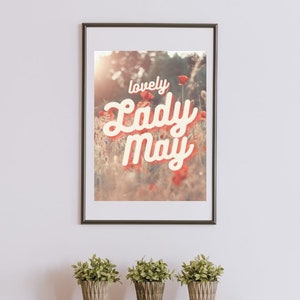 Lady May Tyler Childers lyrics quote Lovely Lady May print