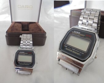 casio 593 a159w stainless steel back water resistant japan dh