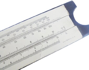Ct Image Ruler Craft Supplies & Tools Measuring SILVERAY CT slide ruler Original 1970s ...