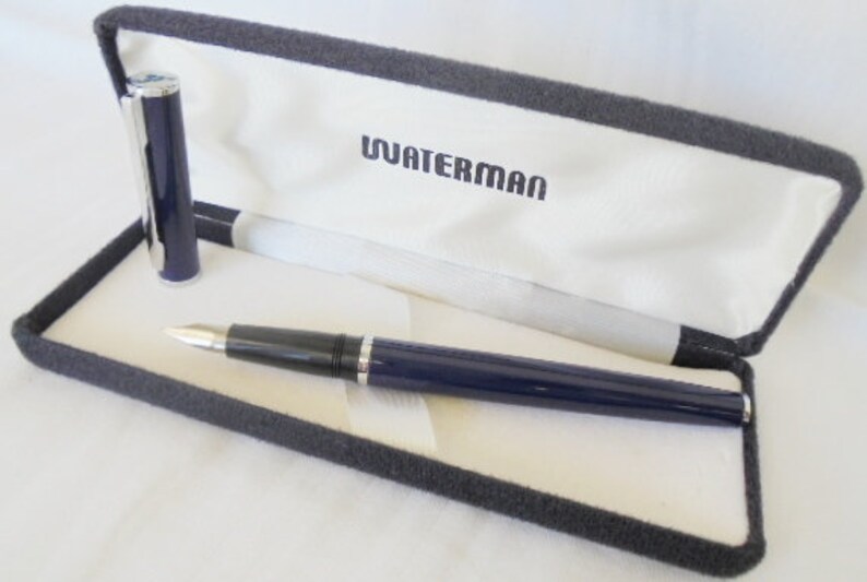 WATERMAN COTELE fountain pen lacque in blue color Original in gift box