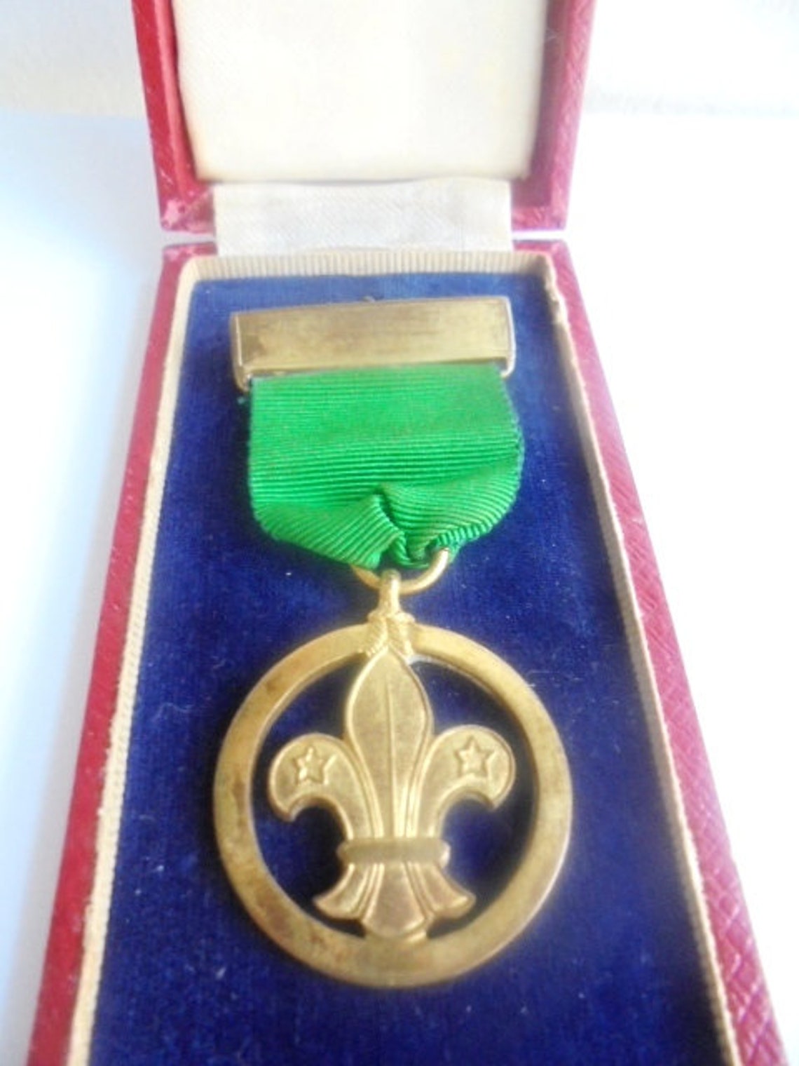 Boy Scout Bronze Merit Medal Engraved by Collins London Etsy