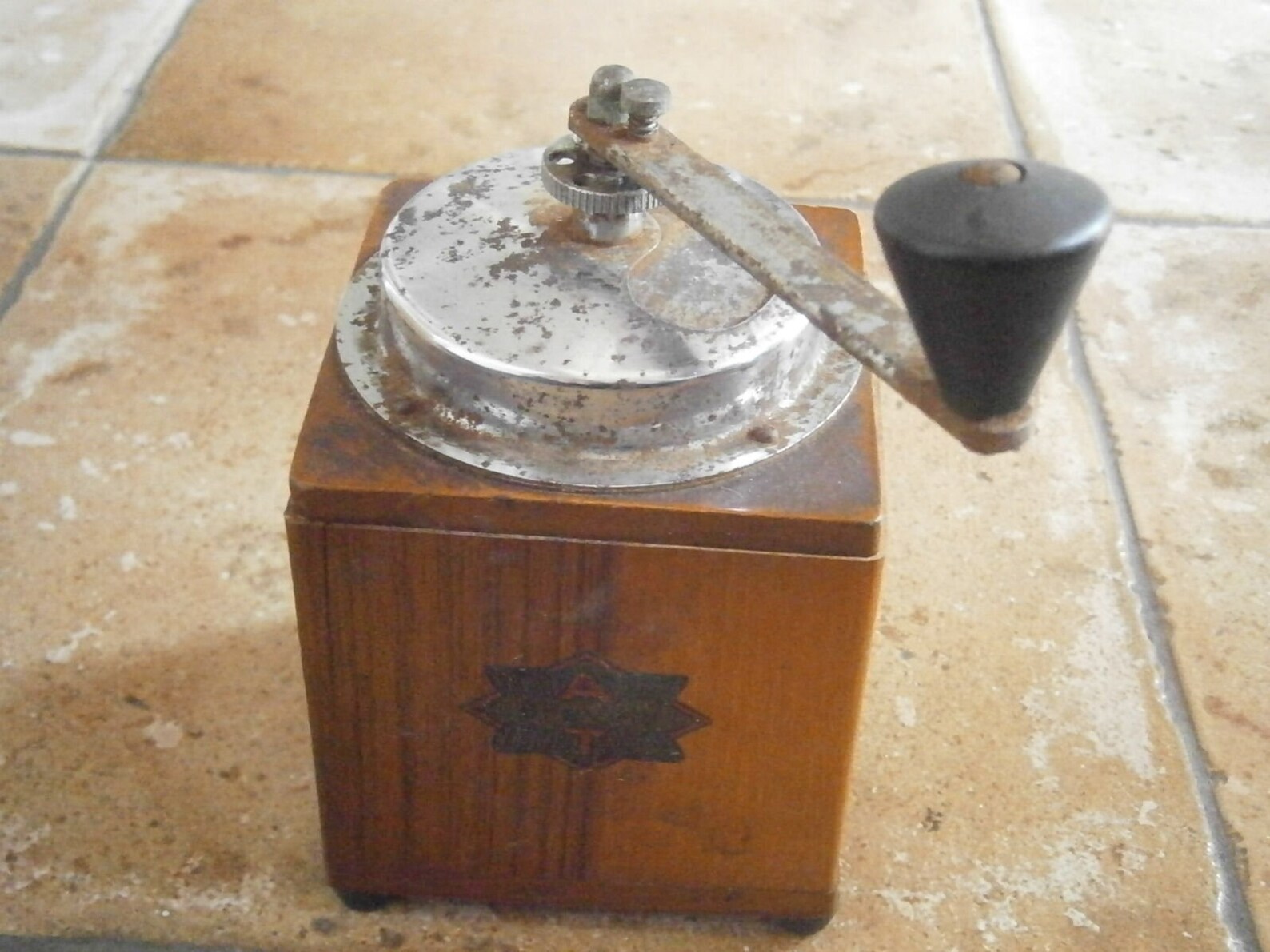 AT BREVETTI ITALY Coffee Grinder in Wood and Metal Original Etsy