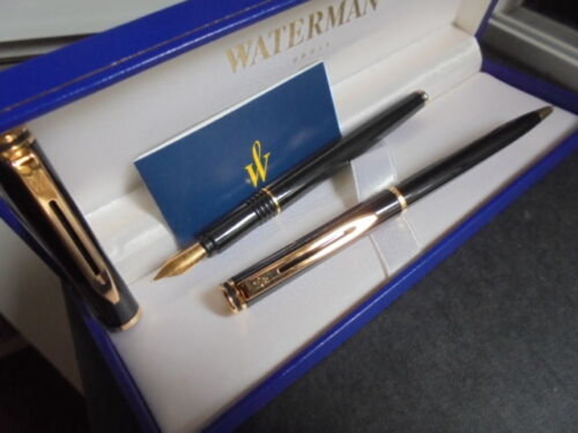 WATERMAN MAESTRO SET fountain pen and ball point pen lacque Etsy
