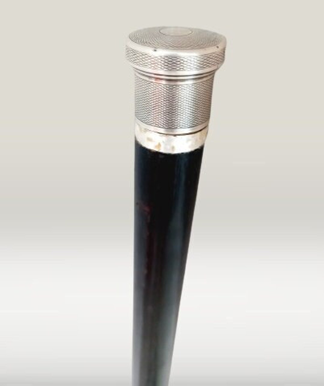 WALKING CANE With Liquor Shot Victorian Sterling Silver Handle Etsy