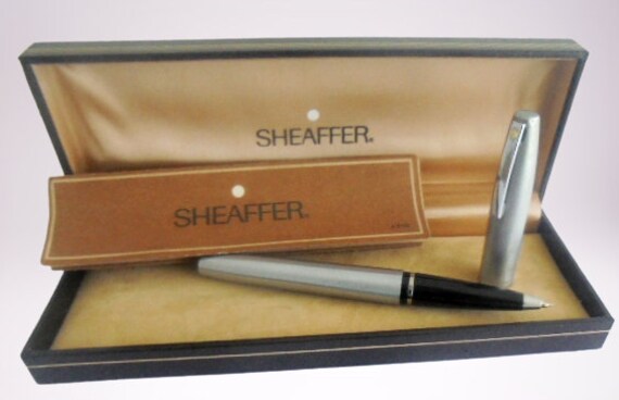 Sheaffer Imperial 444 Ball Pen In Steel White Dot In Gift Box Etsy Israel
