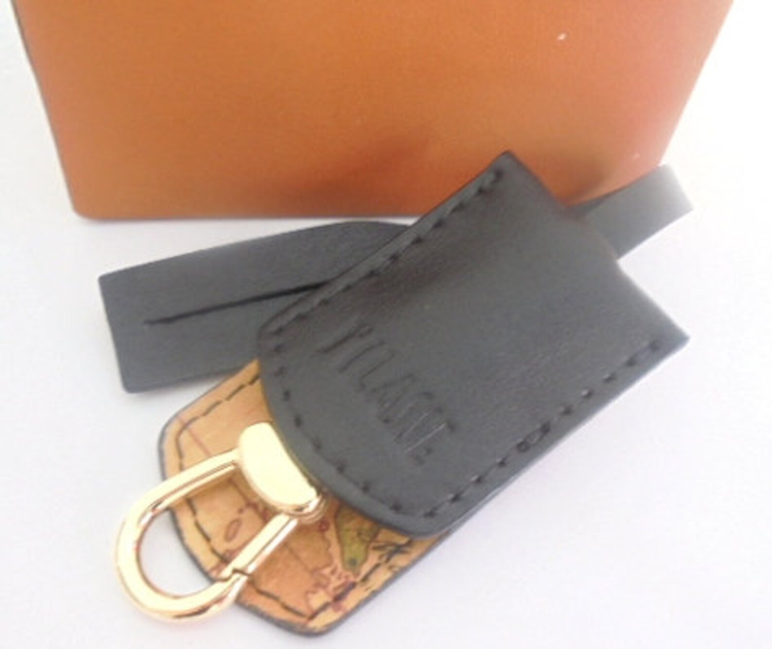 Alviero Martini Prima Classe Beige Cotton Keychain main image 0