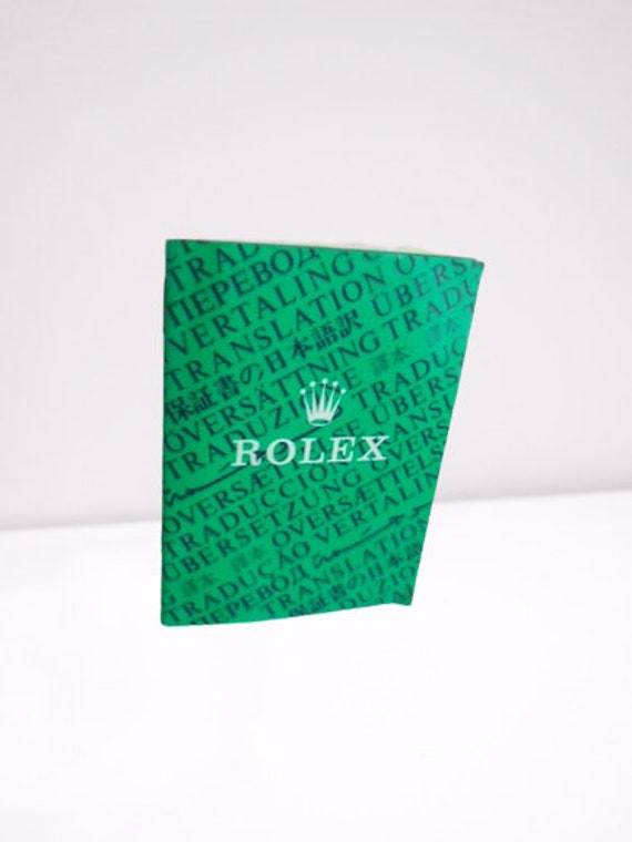 ROLEX Oyster watch booklet certificate certification … Gem
