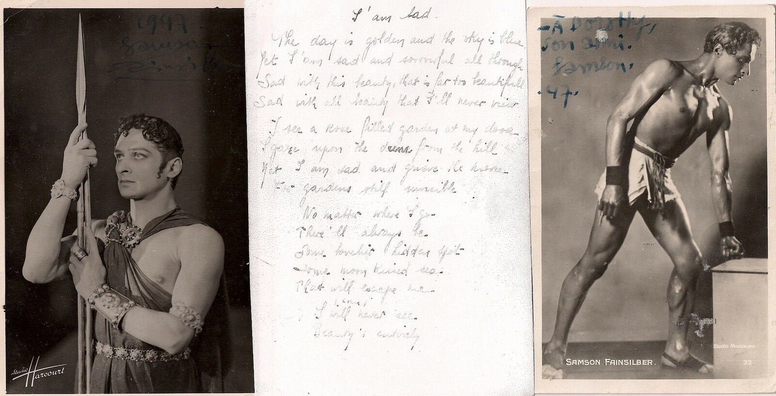 SAMSON FAINSILBER 2 Autograph Handsigned Hand Signed Etsy