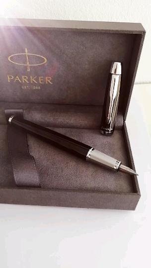 PARKER IM I.M. Fountain Pen Lacque in Black Steel in Gift Box - Etsy