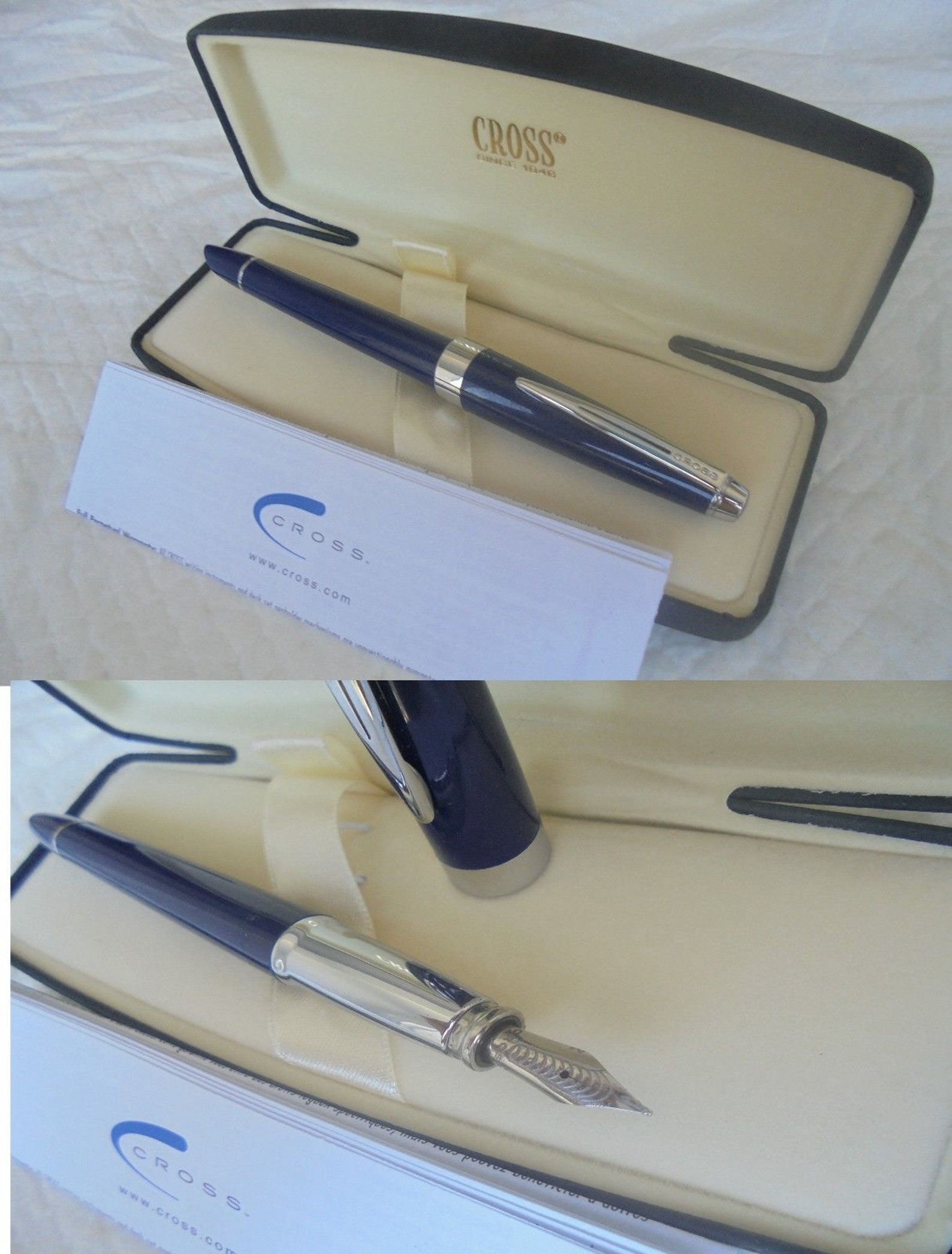 CROSS AVENTURA Fountain Pen in Blue Color and Steel in Gift Etsy