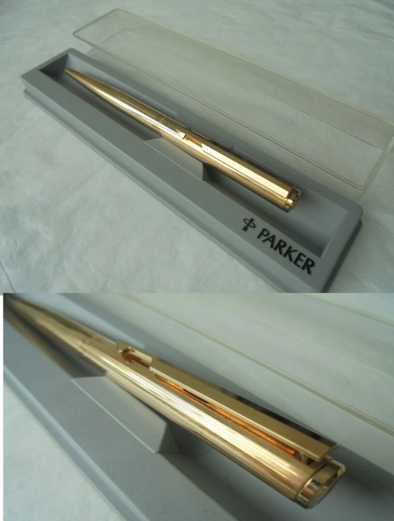 Parker Arrow Ball Pen In Gold 12 Karats Gold Filled Original Etsy etsy