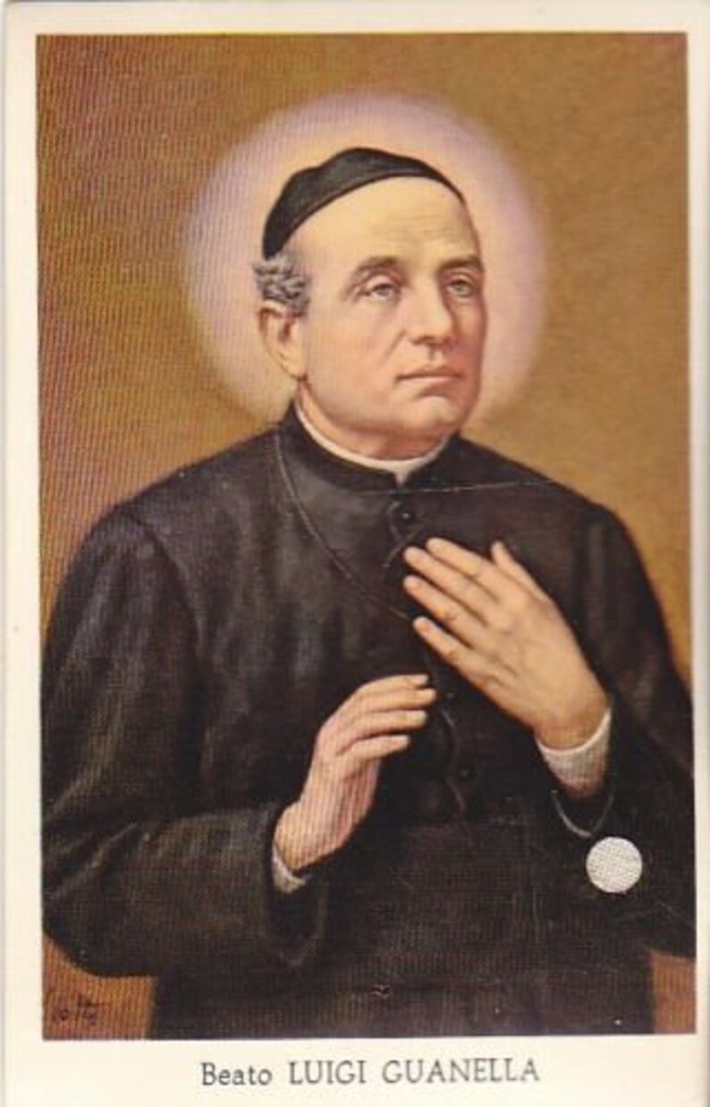 LUIGI GUANELLA Holy card RELIQUARY with relic ex indumentis Etsy