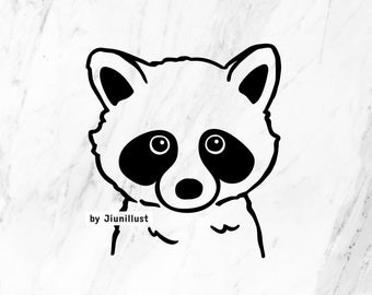 Download Raccoon Head Svg Etsy