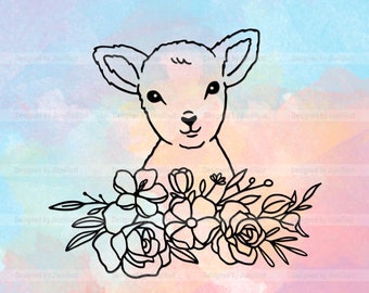 Download Baby Lamb Svg Etsy