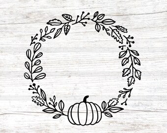 Download Floral Wreath Svg Thanksgiving Svg Autumn Wreath Svg Hand Drawn Pumpkin Svg Pumpkin Wreath Svg Sublimation Flower Leaves Plant Png Clip Art Art Collectibles Lifepharmafze Com