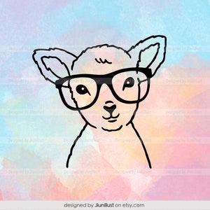 Baby Sheep Svg Lamb Svg Sheep With Flowers Svg Hand Drawn Etsy