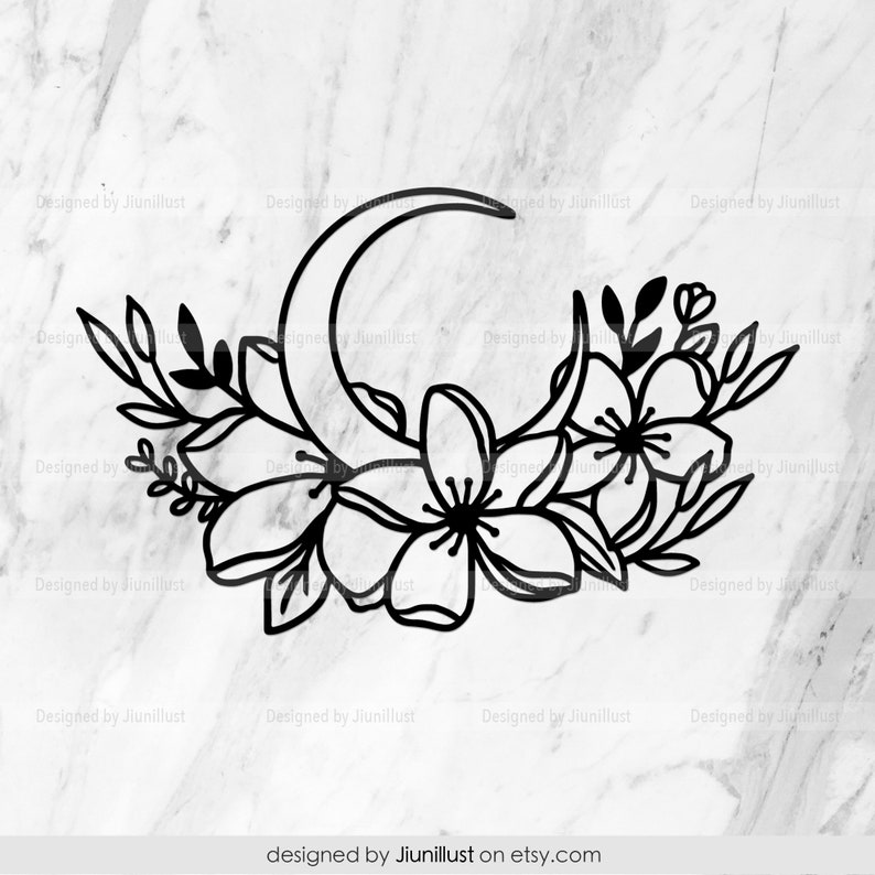 Free Free 86 Flower Moon Svg SVG PNG EPS DXF File